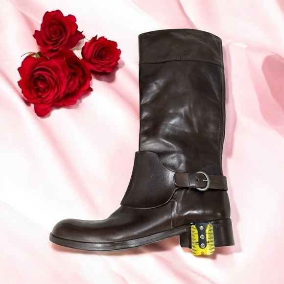 Vic Matie Harness Tall Riding Boot Espresso Brown size 36 US 6 made in Italy - Picture 10 of 13
